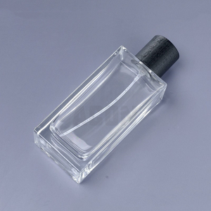AC026 30ml 50ml 60ml 80ml 100ml Luxury Perfume Bottle Heavy Rectangular Square Glass Bottle Black Bottle OEM ODM Service