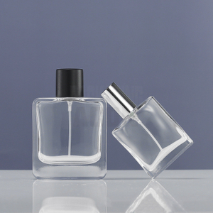 AC027 25ml 50ml 100ml Popular Glass Perfume Bottle Square Bottle for Unisex Private Label