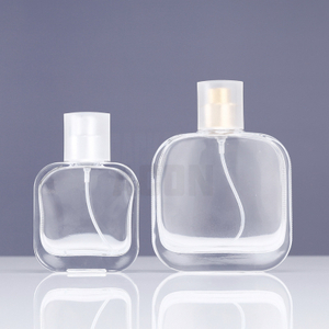 AC011 50ml 100ml Popular Glass Perfume Bottle Curved Square Bottle for Femal Private Label