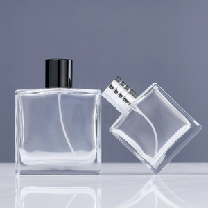 AC024 50ml 100ml Popular Glass Perfume Bottle Square Bottle for Unisex Private Label